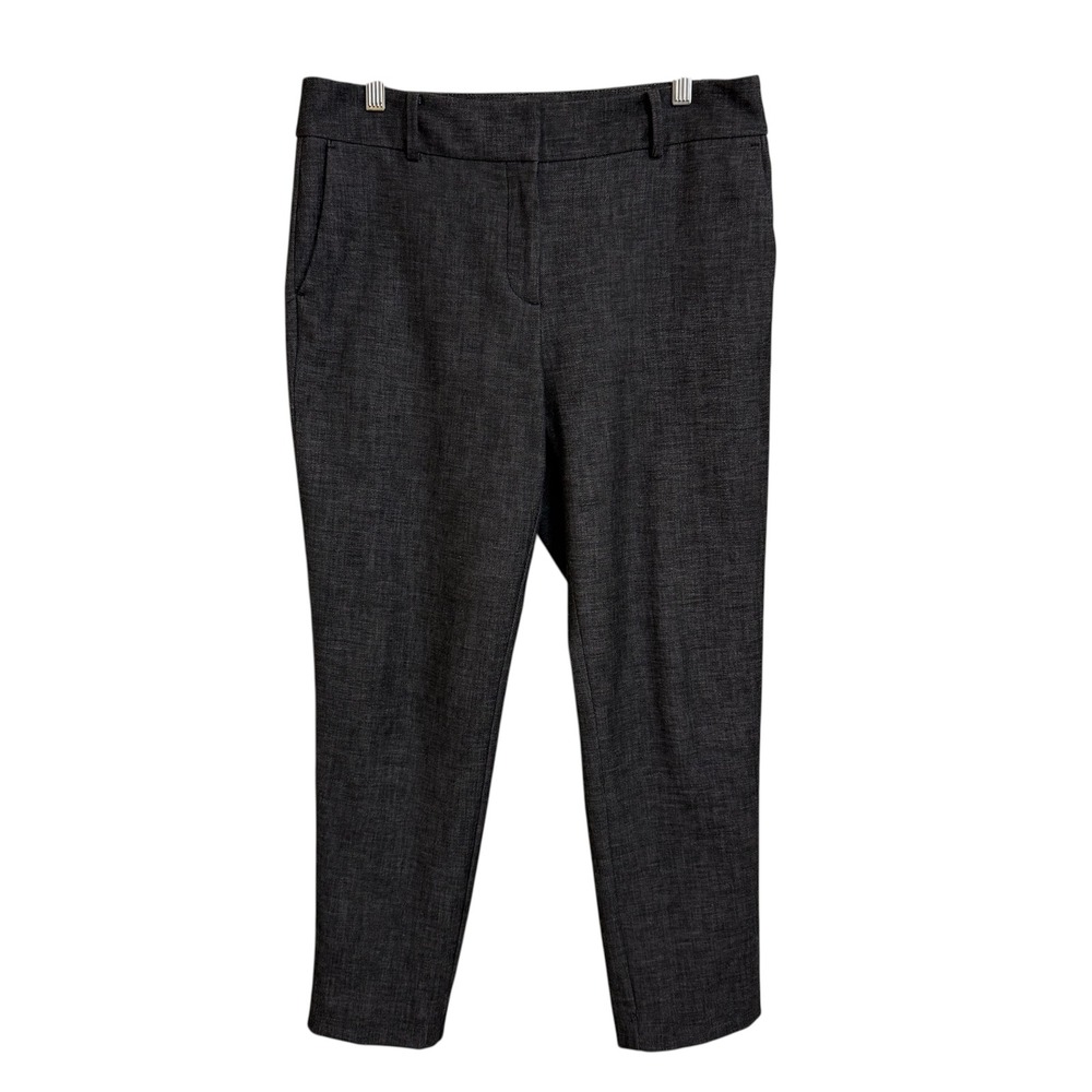 Ann Taylor Factory Women's Gray Dress Pants Cropped Career Casual Size 6